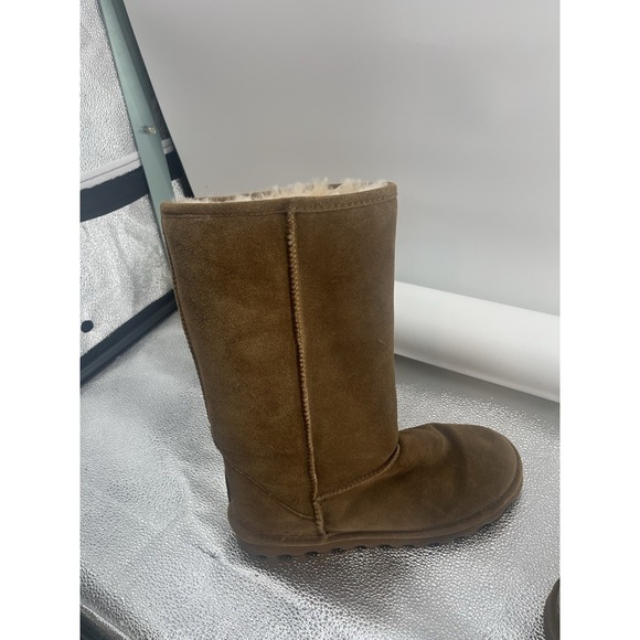 Bearpaw Women's Size 11 Hickory Elle Tall Suede Wool Sheepskin Winter Boots - Picture 5 of 9